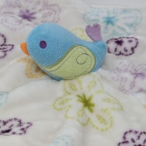 Blue Bird Lovey Baby's First Nemcor Flowers Security Blanket